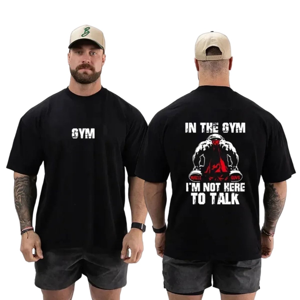 Camiseta Academia Larga Musculação Bodybuilder Oversized Treino Premium In The Gym Neves Outlet