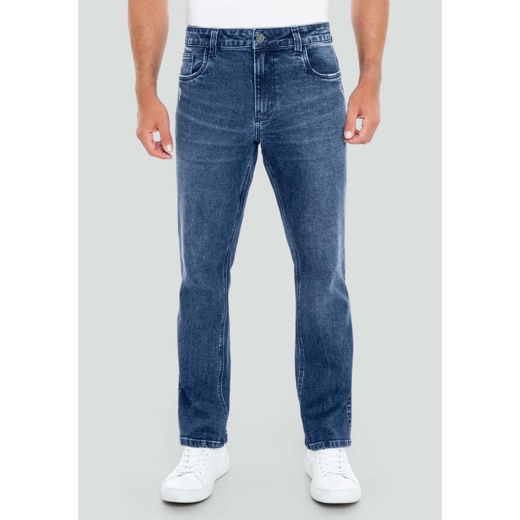Calça Masculina Jeans Com Elastano Hangar