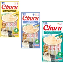 Tubetes Petisco Churu Gatos Sabores Variados 12 unidades