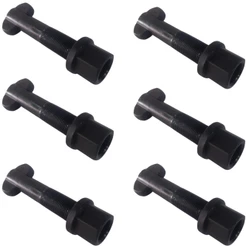 Kit 6 Parafuso Roda 20x80mm Carreta Randon Noma Rosca Fina 1.5 Cabeça Martelo
