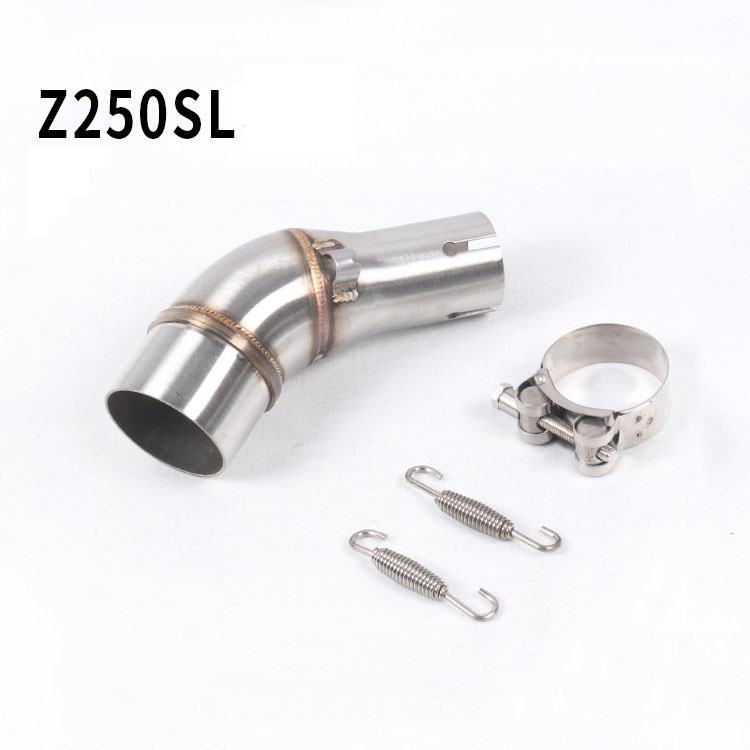 Slip-on Motocicleta Z250SL Ninja 250SL 2015-2017 Tubo De Ligação Intermediária De Escape Adequado Para Ponta De 51mm