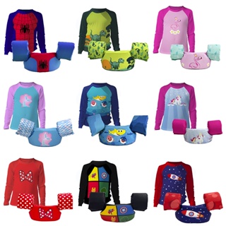 KIT Boia infantil de 1 a 6 anos + Camisa De Proteção Solar UV 50 em Oferta na Shopee