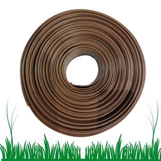 Limitador Separador De Grama Marrom Fechamento 10cm X 50m em Oferta na Shopee