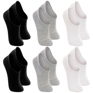 Kit com 6 Pares de Meias Infantis Sapatilha Trifil