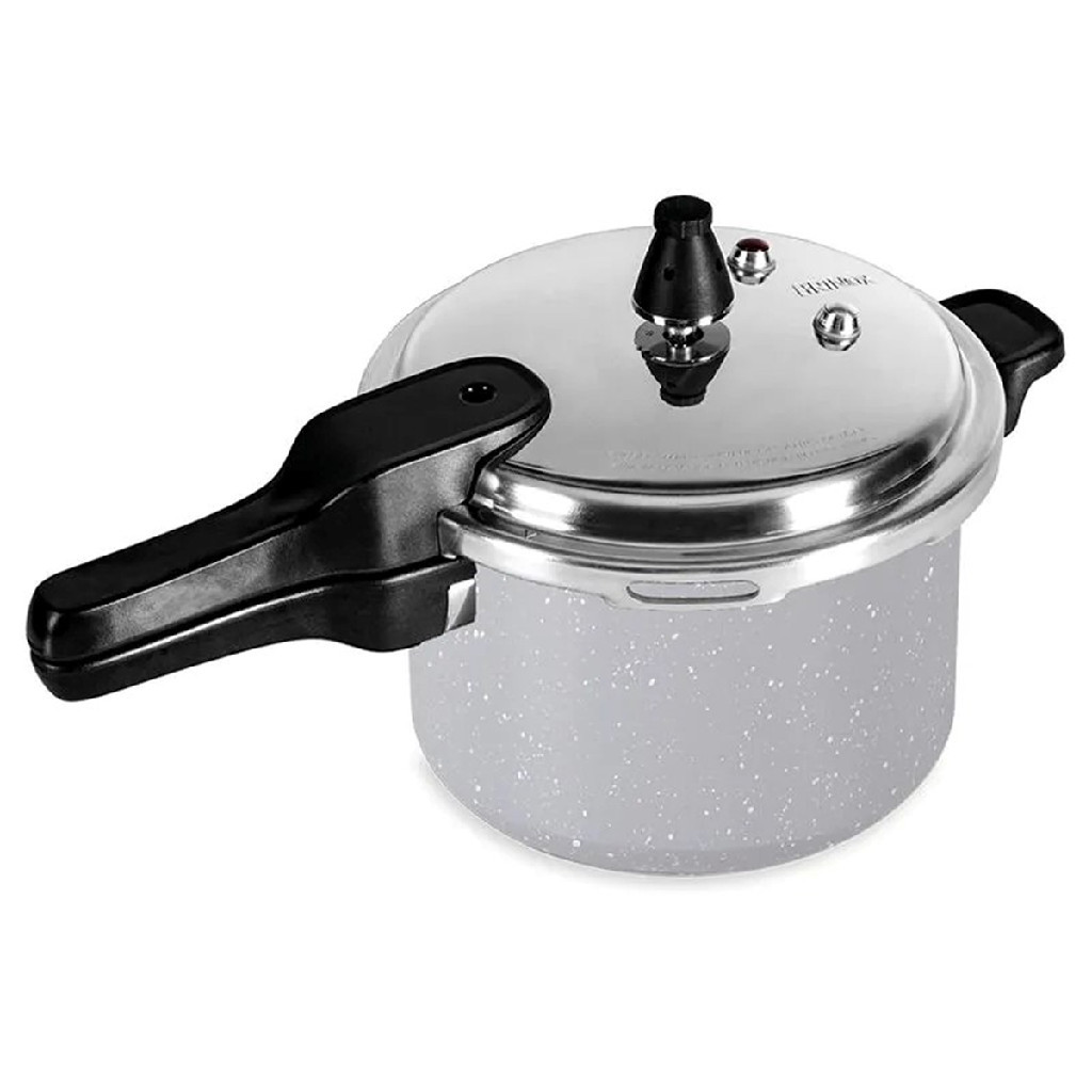 Panela de Pressão Brinox Cerâmic Life Super Pressure com Fundo de Indução 4,2L Cinza 4954/101 Brinox