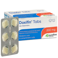 Doxifin 200mg Ourofino 60 Comprimidos Para Cães E Gatos