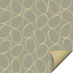 Folha para Ovos de Páscoa Tonal Verde e Ouro 69x89cm - 5 unidades - Cromus - Rizzo.