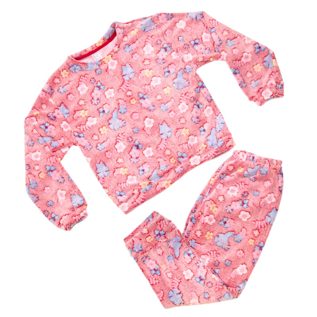 Pijama Juvenil Menina Soft Conjunto Blusa Manga Longa e Calça Inverno Moda Infantil