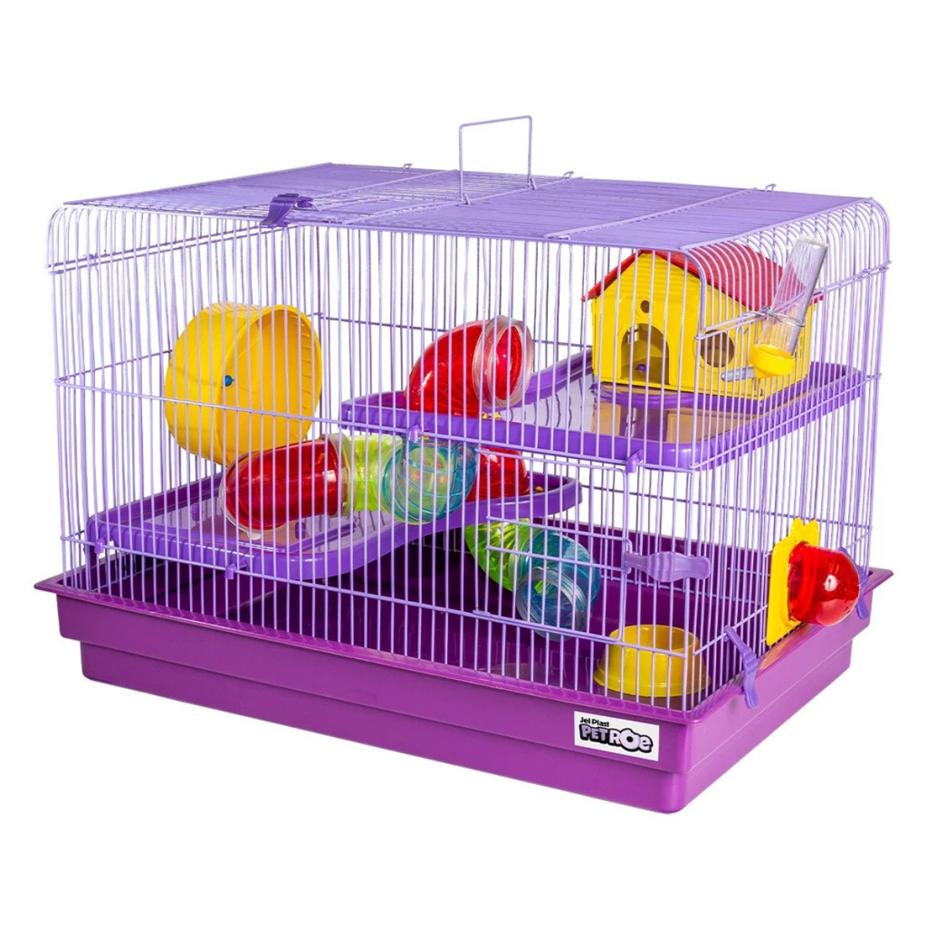 Gaiola Hamster Big Space Completa Metal Jel Plast Segurança Conforto Pet Roedores Hamster Ramster Topolino Russo