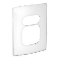 Placa 4x2 2 postos juntos + 1 posto separado Nereya Pial Legrand sugar gloss 663243