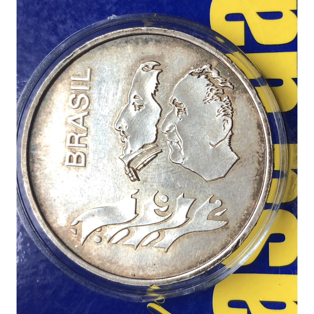 Moeda 1972 Brasil 20 Cruzeiros em Cápsula