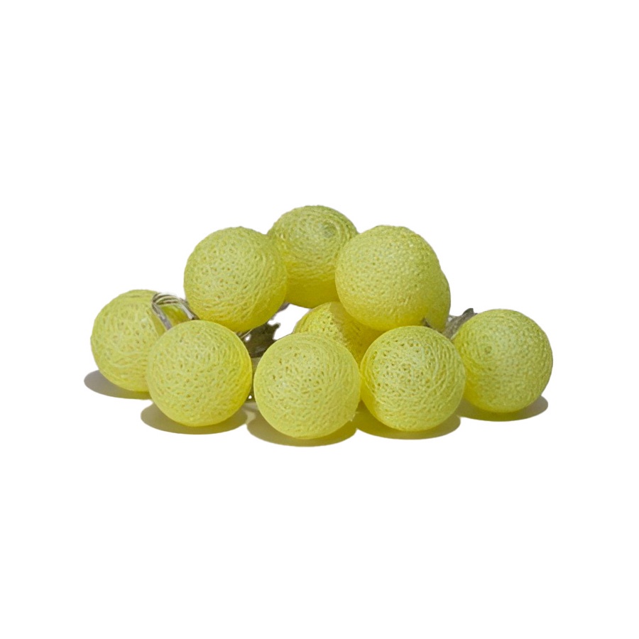 Luminária Cordão de Luz Led Bolinhas - Amarelo Claro - 1 unidade - ArtLille - Rizzo em Oferta na Shopee