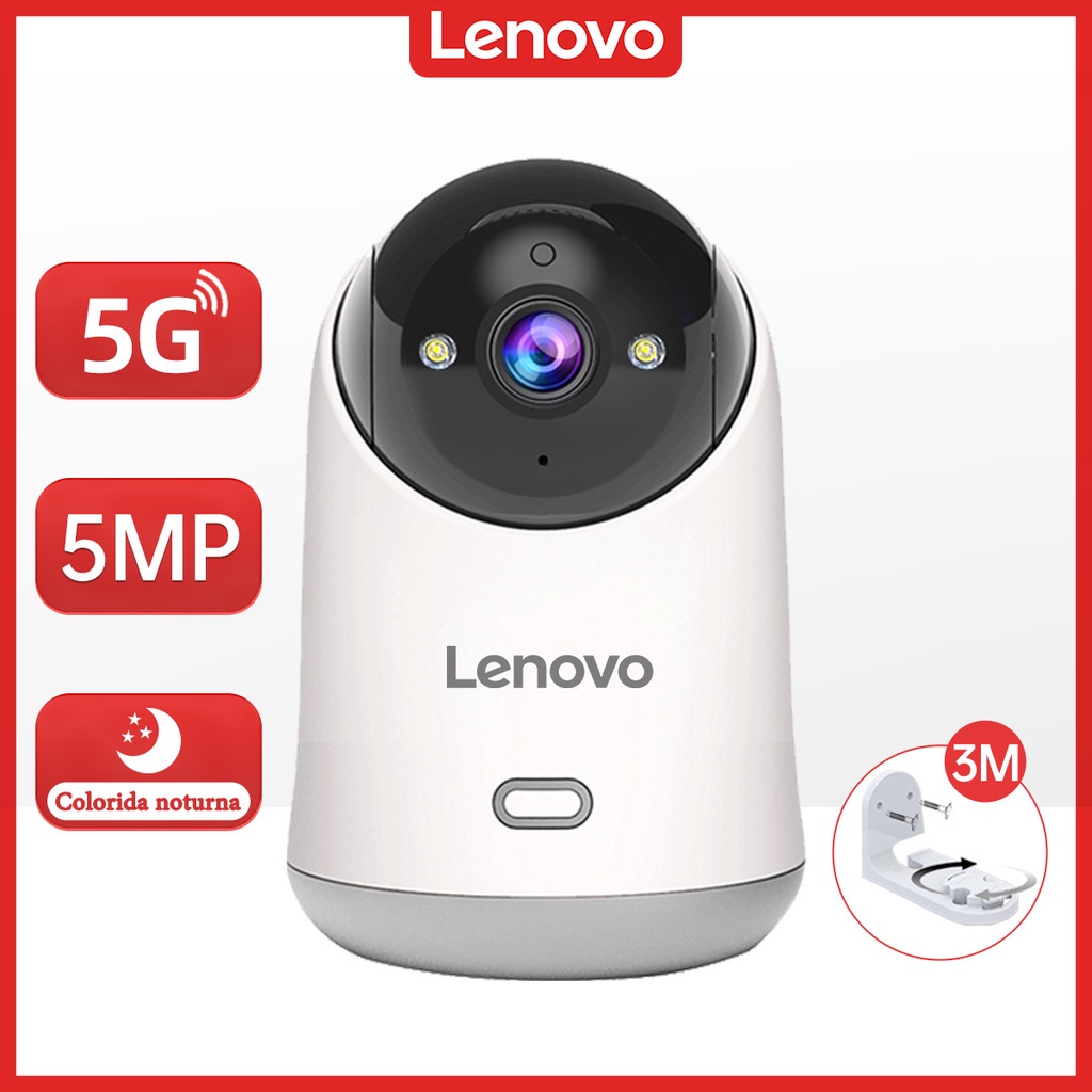 Lenovo Câmera Eletrônica baba eletrônica motorola babá camera ip WIFI Infravermelho Sem Fio 1080P 3MP 5MP