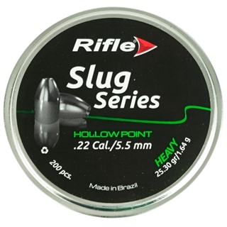 Chumbinho 5.5mm Rifle Slug Series Hollowpoint Heavy - 200un em Oferta na Shopee