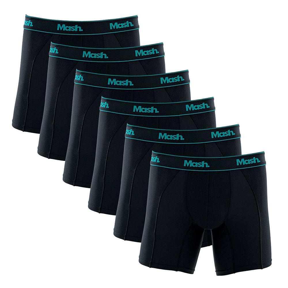 Kit 6 Cuecas Boxer Mash Microfibra Active 140.09