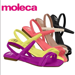 Sandalia Moleca Original Feminino Rasteira Beira Rio Original Tiras Coloridas Rasteirinha Casual Conforto