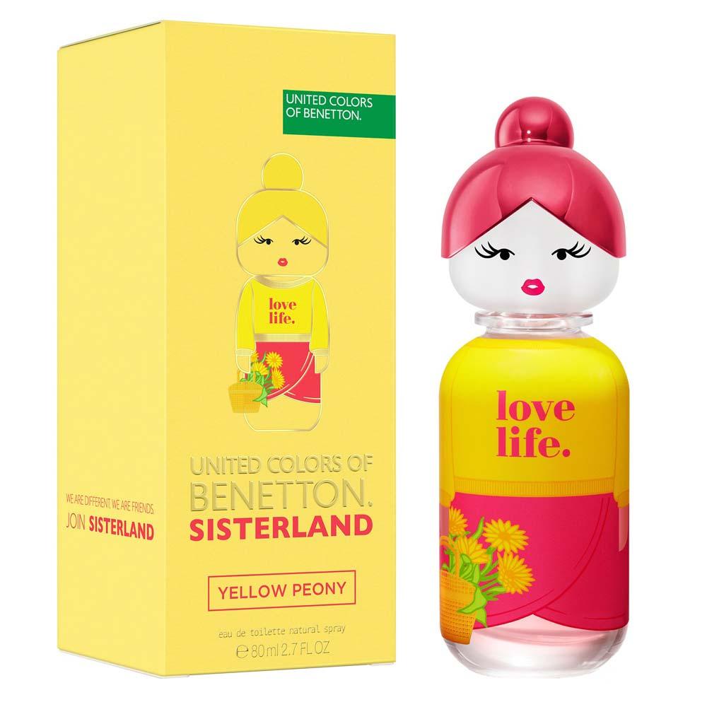 Sisterland Yellow Peony Benetton Perfume Feminino Eau de Toilette 80ml