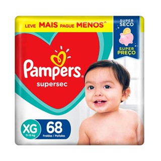 Fralda Descartável Pampers Supersec Jumbo XG 68 Tiras
