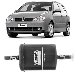 Filtro Combustivel Volkswagen Polo 1.6 2005 A 2006 Wega