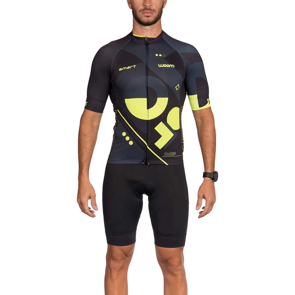 Camisa Woom Masculina Smart Slide Green Verde Ciclismo Ciclista Proteção UV Bike Bicicleta Camiseta Esportiva Manga Curta