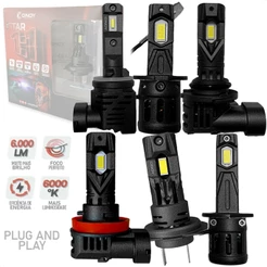 Lâmpada Cinoy Super Branca LED Star Mini 1:1 Encaixe Original 6000K 6000LM