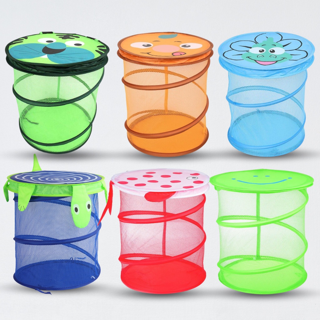 Cesto Organizador Dobrável Infantil Para Brinquedos Cesto de Roupa Criança em Oferta na Shopee