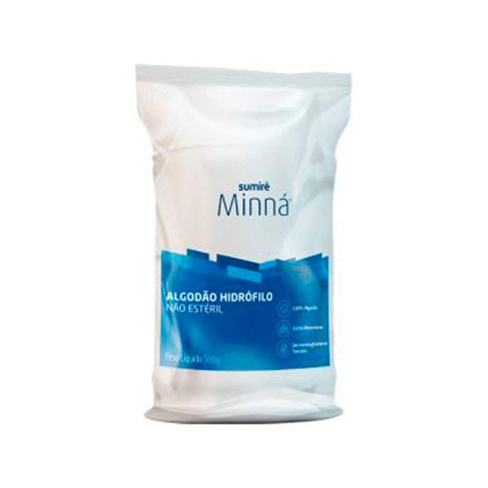 Algodão Minná Hidrófilo 500g em Oferta na Shopee