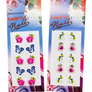 500 adesivos de unha 3d atacado Pelicula 3d artesanal 3d lady nails adesivos