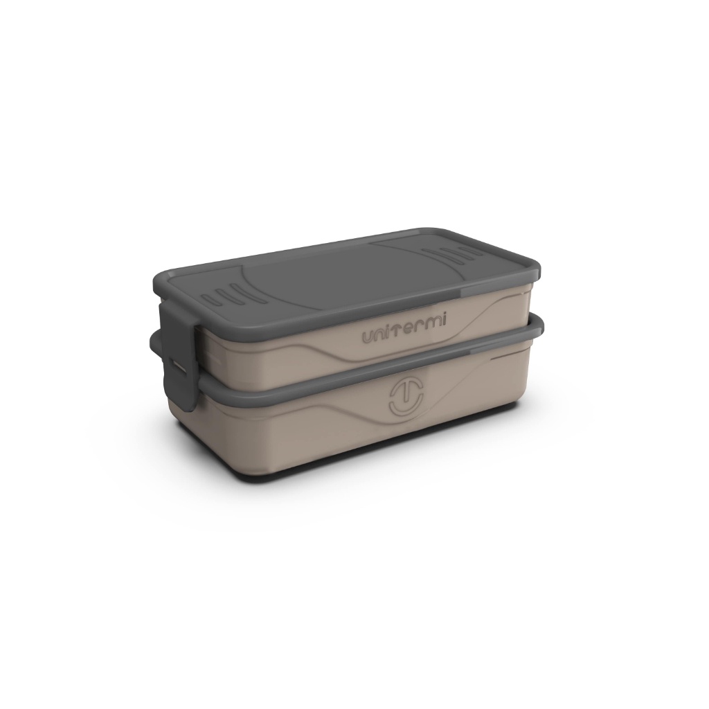 Organizador Marmita Fit California 1,3L com Talheres 6 Peças Unitermi