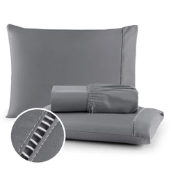 Kit Lençol Micropercal 400 Fios Toque Macio Conforto Cama