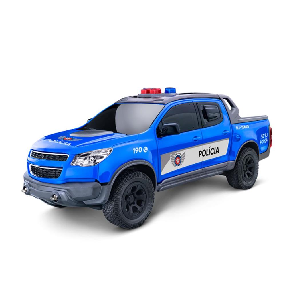 Carro Viatura Pick-Up S10 Policia Miniatura - Varios Modelos - RJ, MG, PR, SP E Ambiental P/ Brincar e Colecionar