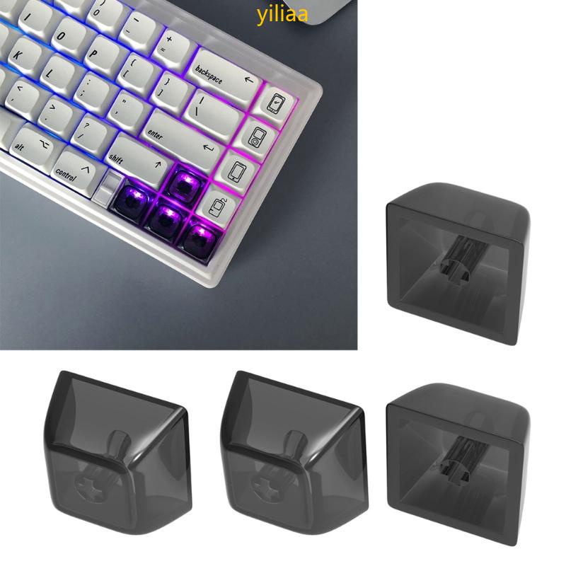 Melhor Chaves De Teclado Mecânico Transparente 1U Em Branco Com Luz De Fundo Para Chave De Cerejeira