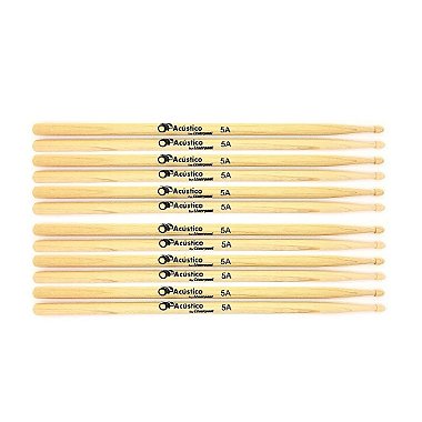 Baqueta De Bateria O Acústico By Liverpool 5A 6 Pares