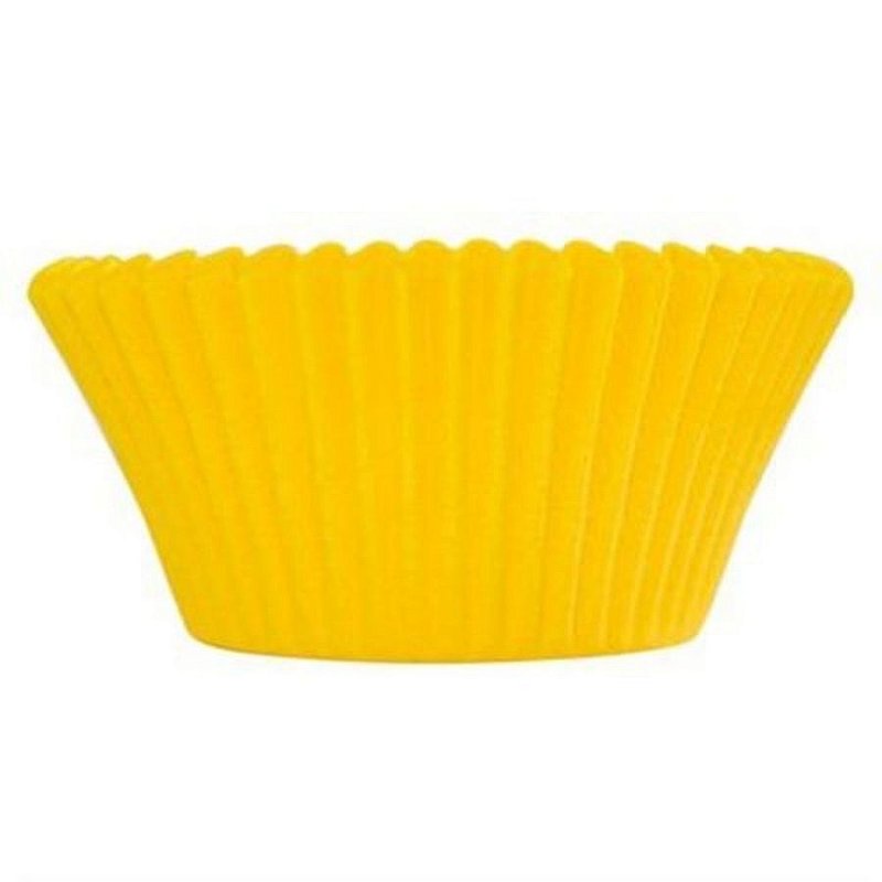 Mini Forminha Forneável CupCake Amarelo com 54 un. - UltraFest - UltraFest - Home & Living