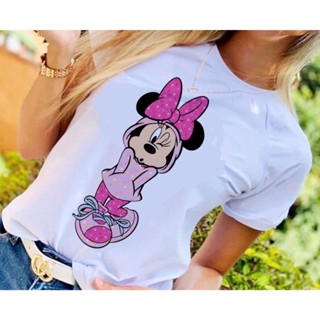 T-SHIRTS POLIÉSTER BRANCO MINNIE BLUSÃO