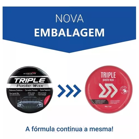 Cera De Carnauba Triple Paste Wax 100g Autoamerica · foto 2