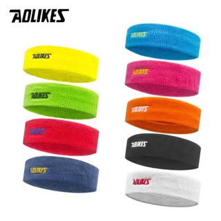 AOLIKES A2108 Algodão Terry Headband Sweat Wicking Respirável Unissex Corrida Academia Tênis
