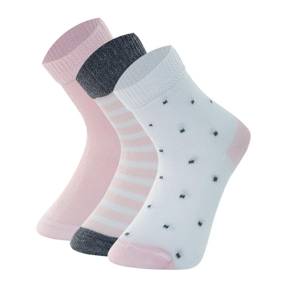 Kit 3 Pares Meias Cano Médio Bebê Mash Infantil em Oferta na Shopee