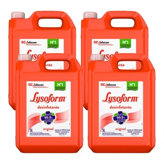 Kit 4 Desinfetante Lysoform Uso Geral Original 5l em Oferta na Shopee