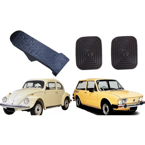 Pedal Acelerador + Capa Freio Embreagem Fusca Brasilia /75