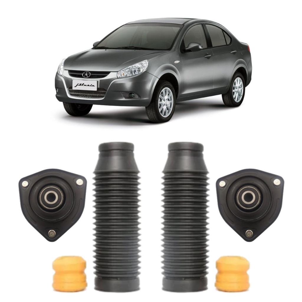 Kit Coxim Batente Amortecedor Dianteiro Jac J3 Turin 2011 a 2016