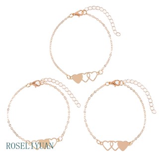 ROS 3Pcs Set Family Sister Pinky Promise Pulseiras Promessa De Amizade Pulseira De Relacionamento Para A Melhor De Irmãs Amigas