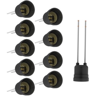 Soquete Para Lâmpadas Com Rabicho Preto Bocal E27 - 10 peças ou 20 - 30 - 40 -50