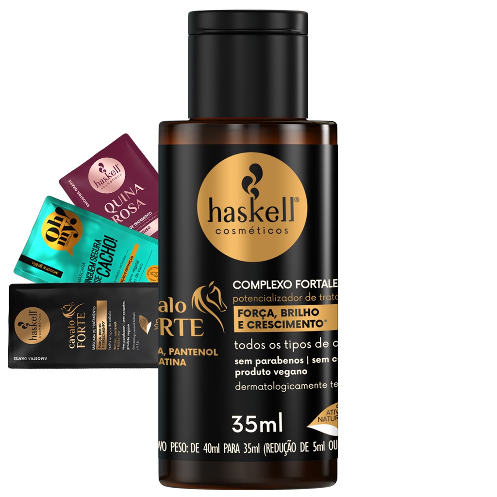 Complexo Fortalecedor 35ml Haskell Cavalo Forte em Oferta na Shopee
