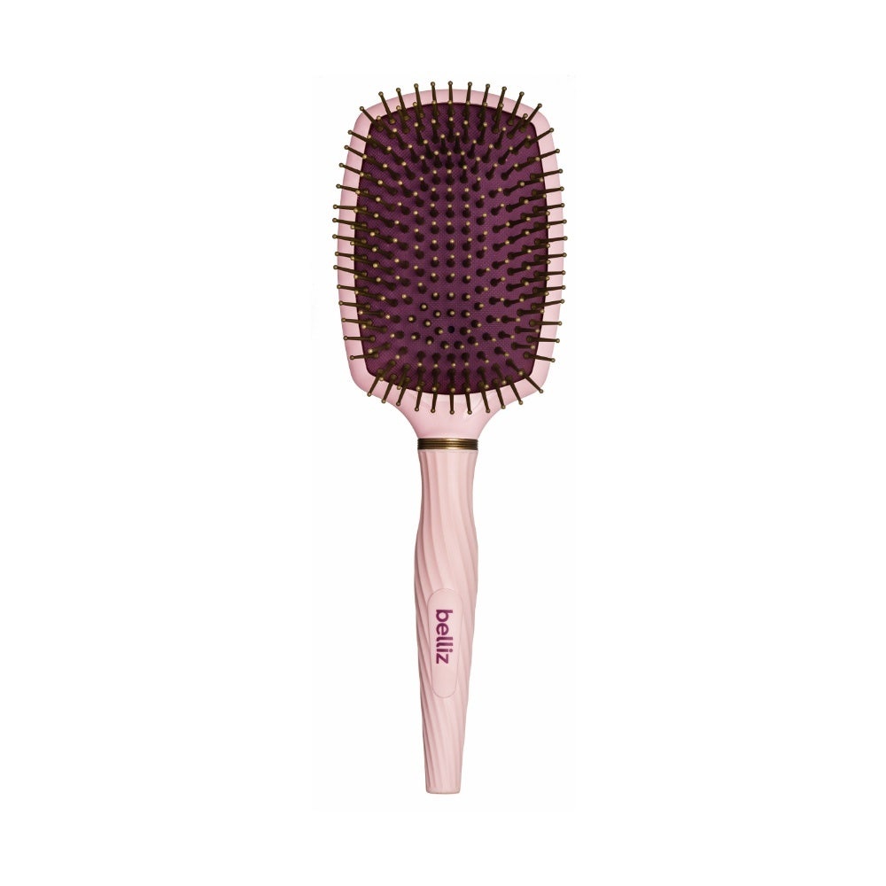 Escova De Cabelo Belliz Pink Cassis Raquete
