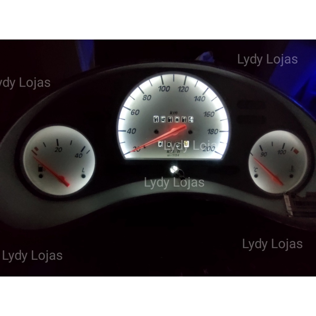 Kit Lampadas Super Branca Painel Corsa Wind Com 4 Leds