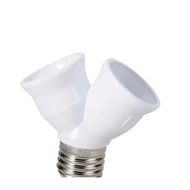 SOQUETE ADAPTADOR E-27 1 PARA 2 SOQUETES - INTERNEED