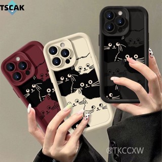 Nova Capa De Telefone Para Gatos De Desenho Animado Realme C51 NFC C53 C55 C35 C33 C31 C30 C25Y C21Y Narzo N53 N55 Protetora Avançada anti-Queda
