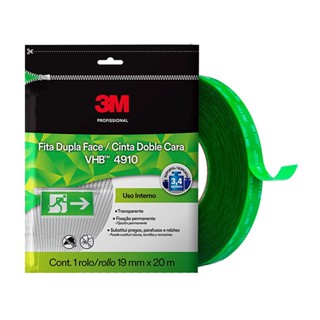 Fita dupla face de adesivo transferível VHB Transparente Flow Pack 12mmx20m 4910 3M
