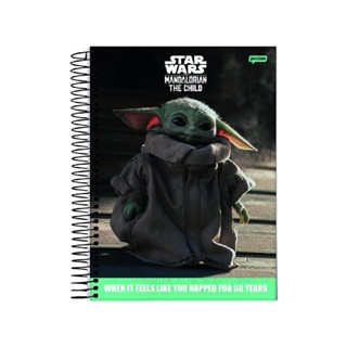 Caderno Espiral Star Wars Jandaia 1 Matéria 80 Folhas